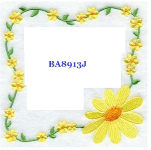 Friends Are Flowers BA8913J Quilt Label machine embroidered personalized - BarbaraJs Pocket Pillows and Patches