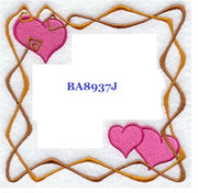 Love BA8937J Quilt Label machine embroidered personalized - BarbaraJs Pocket Pillows and Patches