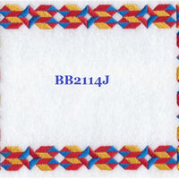 Church Windows BB2114J Quilt Label  small machine embroidered personalized - BarbaraJs Pocket Pillows and Patches