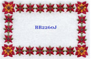 Double Poppy BB2260J Quilt Label  small machine embroidered personalized - BarbaraJs Pocket Pillows and Patches