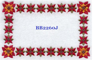 Double Poppy BB2260J Quilt Label  small machine embroidered personalized - BarbaraJs Pocket Pillows and Patches