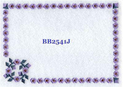 Hollyhock BB2541J Quilt Label  small machine embroidered personalized - BarbaraJs Pocket Pillows and Patches