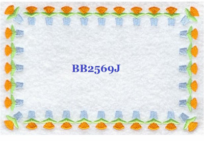 Garden of Friendship BB2569J Quilt Label  small machine embroidered personalized - BarbaraJs Pocket Pillows and Patches