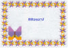 Butterfly BB2927J Quilt Label  small machine embroidered personalized - BarbaraJs Pocket Pillows and Patches