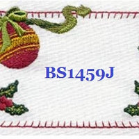 Christmas Spirit BS1459J Quilt Label   machine embroidered personalized - BarbaraJs Pocket Pillows and Patches