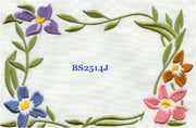 Meadow In Bloom BS2514J Quilt Label large machine embroidered personalized - BarbaraJs Pocket Pillows and Patches