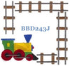 Special Train BBD243J Quilt Label  machine embroidered personalized - BarbaraJs Pocket Pillows and Patches