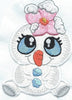 Snow Buddy 2 Patch iron-on applique machine embroidered - BarbaraJs Pocket Pillows and Patches