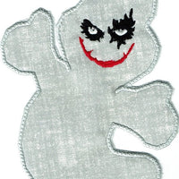 Halloween Spooky Ghost Patch iron-on applique machine embroidered - BarbaraJs Pocket Pillows and Patches