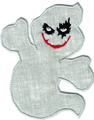 Halloween Spooky Ghost Patch iron-on applique machine embroidered - BarbaraJs Pocket Pillows and Patches